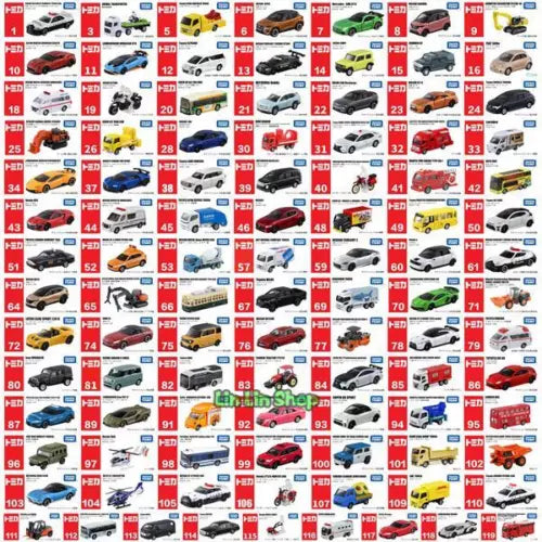 Assorted diecast model cars collection, multiple colors and styles in display grid