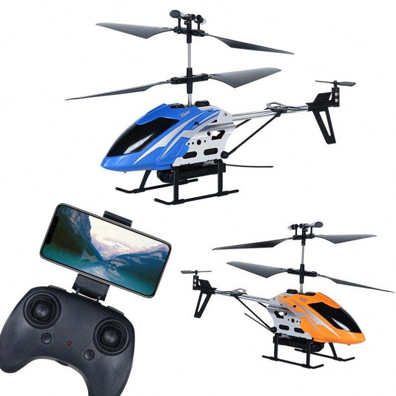 Kids 2.4GHz remote control helicopter set with 4K camera, handheld controller and display