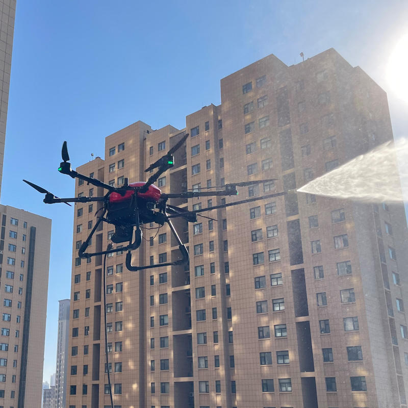 Power Washing Drone with 5000 PSI Jets Revolutionizes Commercial Building Exterior Cleaning in 2 Hours Drone