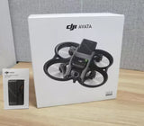 DJI Avata drone with battery, shown on product box