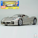1/32 Pagani Utopia diecast model car, silver coupe with detailed front and wheels