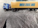 Z K-1 DIECAST HO SCALE MACK TRACTOR AND CONTAINER TRAILER UNITED STATES LINES Parts