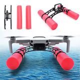 Drone water float buoyancy bar with pink foam floats and black landing frame