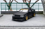 GB SW 1:64 JDM Black AE86 Levin RWB Widebody Sports Model Diecast Collect Car Toy