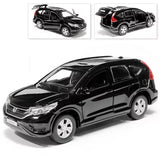 Honda CR-V Metal Model Diecast Car Scale, Collectible Toy Cars, Black, 1/36 Toy