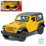 1:36 Jeep Rubicon Soft-Top Model Car Diecast Toy Vehicle Collection Gift Yellow Toy