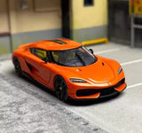 HKM 1:64 Orange Gemera Super Racing Sports Model Diecast Metal Car Parts