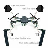 Drone landing gear legs with arm covers and mounting bracket set