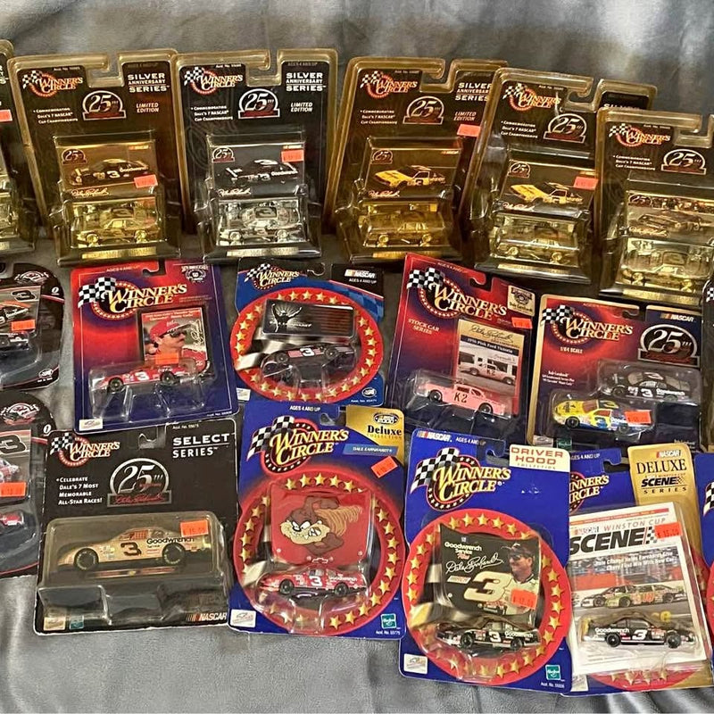 Dale Earnhardt diecast car collection boxed models, mixed 25th Anniversary designs