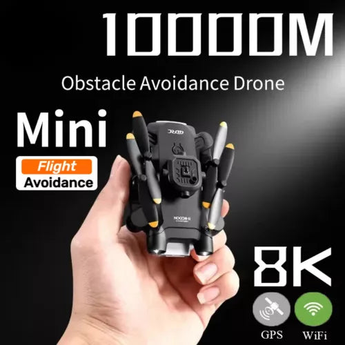 Mini obstacle avoidance drone with 8K camera, GPS and Wi‑Fi modules