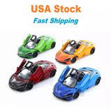 McLaren MSO 720S diecast toy car set with four 1:36 models: green, orange, red, blue