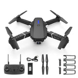 E88 PRO Folding Quadcopter Drone Toy 4K Dual Camera Cross-Border With LED Backlight for Beginners and Mini Remote Drone Drone
