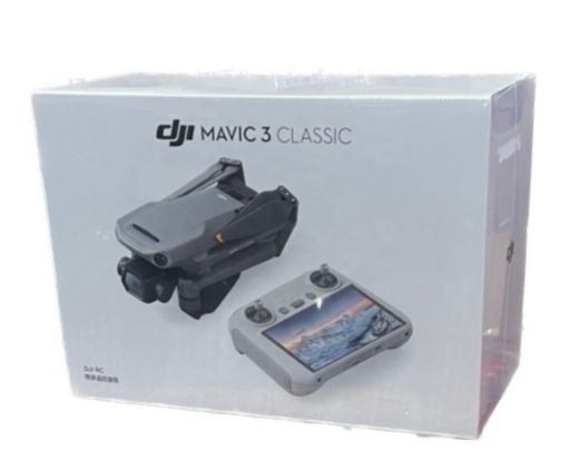 DJI Mavic 3 Classic drone kit box with drone and remote controller