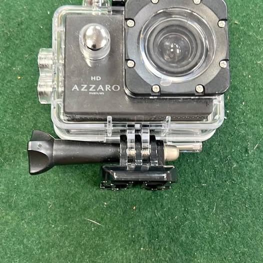 Azzaro HD action camera in clear waterproof housing