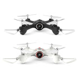 Mini quadcopter drone with Wi‑Fi camera, black and white models with 4 propellers
