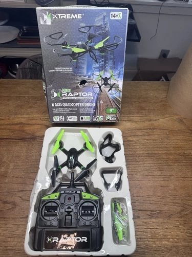 Mini 6-axis quadcopter drone with remote controller in retail box