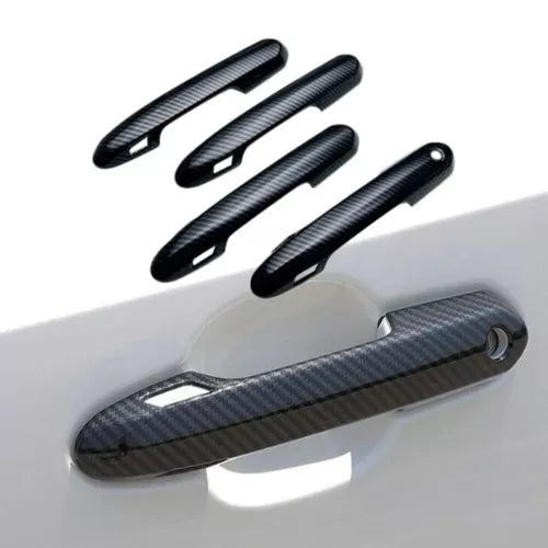 Mini diecast car body detail with carbon-fiber style hood and grille openings