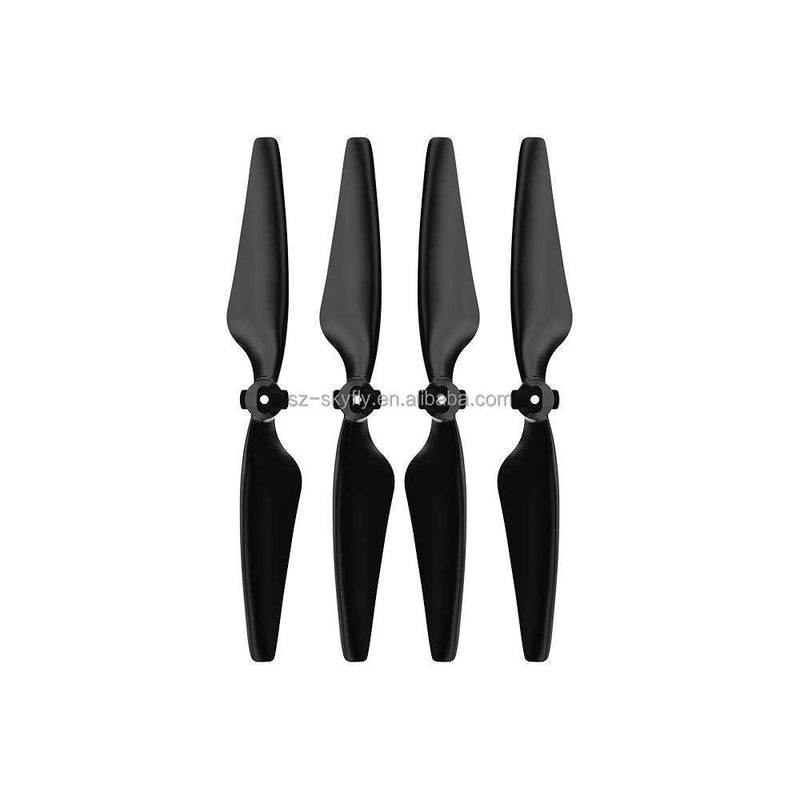 Drone propeller blades set with four black propellers, spare parts for quadrotor