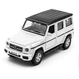 1:36 G63 AMG SUV Model Car Toy Cars Diecast Toys for Kids Gift Pull Back White Toy