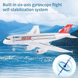 Gyro Airplane Rc Airbus A380 Foam 2.4g Fixed Wing Plane Outdoor Toy Drone for Ki Drone