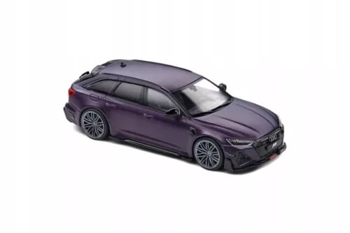 Diecast model car Audi RS6-R, purple, 1:43, front three-quarter view
