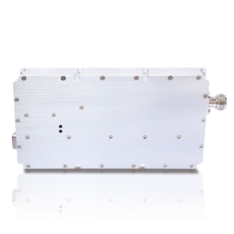 Wireless signal jammer module metal enclosure with side coax connector
