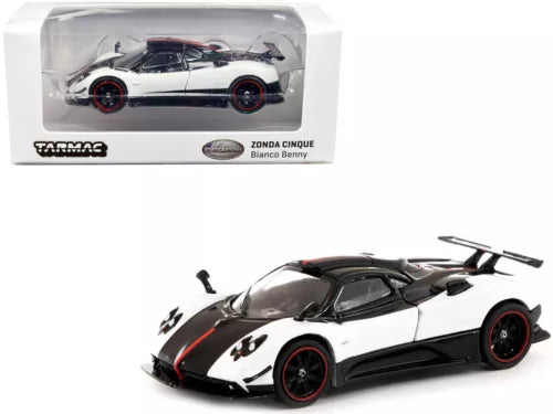 1/64 diecast model race car, white and black with red accents