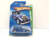 Hot Wheels diecast blue Packard classic car in retail blister package
