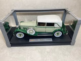Signature Models 1930 Packard Brewster 1/18 Diecast Car Cream & Green w/Box Parts