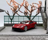 U2 1:64 Red Novitec 812 GTS Racing Sports Model Diecast Resin Car Box Toy