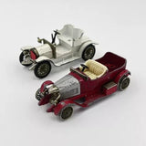 Matchbox 1909 Opel Coupe & 1914 Prince Henry Vauxhall Diecast Toy Cars Parts