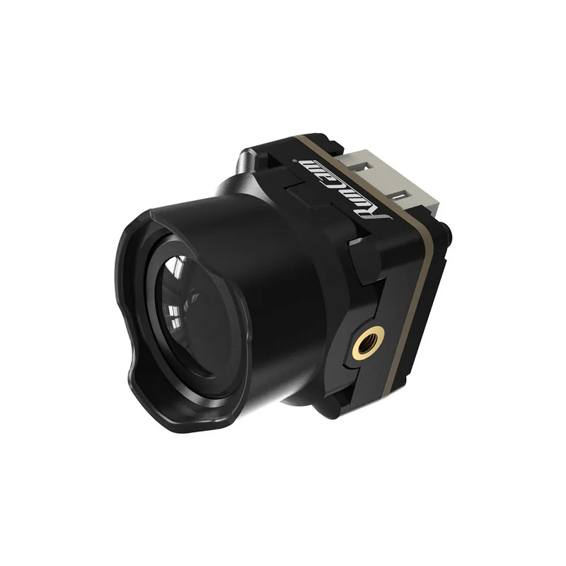 Freestyle FPV camera with black lens housing and side mounting tabs