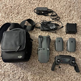 DJI Mavic Pro drone accessories kit with carry bag, controller, batteries and charger