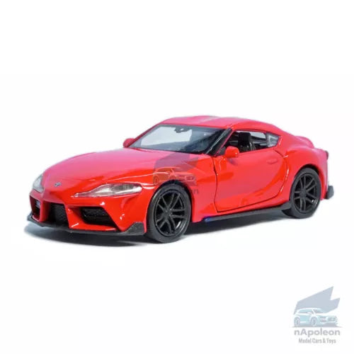 1/36 scale red alloy diecast toy sports car model with black wheels