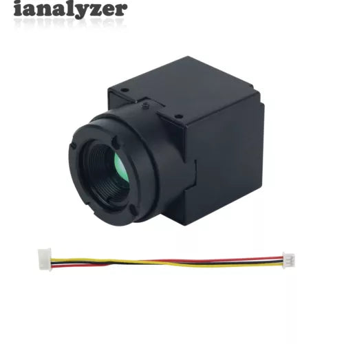 HD thermal imager module with front lens and multi-wire ribbon cable