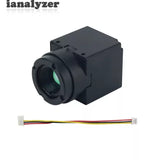 HD thermal imager module with front lens and multi-wire ribbon cable