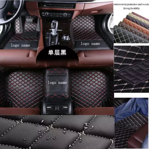 Black and burgundy diecast model car interior, quilted seats and center console