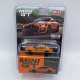 MiniGT Ford Mustang Shelby GT500 Twister Orange Diecast 1:64 Scale Model Toy