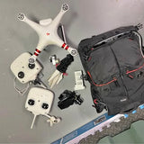 Broken DJI PHANTOM DRONE + bag + accessories Rahway NJ Drone