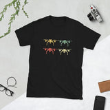 Drone Silhouette design. Retro Style Quadcopter Drone