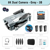 GPS Drone Brushless 8K HD Dual Cameras Optical Flow Obstacle Avoidance Foldable Drone