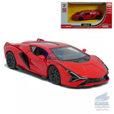 1:36 Lamborghini Sian Model Car Alloy Diecast Toy Vehicle Collection Gift Red Toy