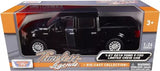 Black die-cast Ford F-150 Limited crew cab pickup truck model in retail box