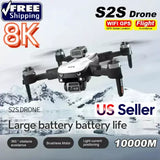 S2S 8K Drone, 5G GPS, Dual-Camera, Omnidirectional Obstacle Avoidance, Brushless Drone