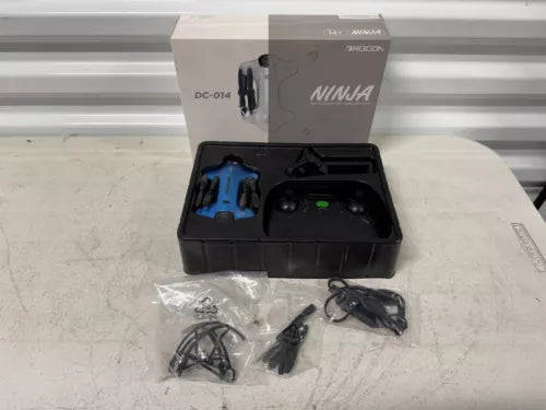 Ninja DC-014 drone kit with Wi‑Fi camera, controller, and accessories in box