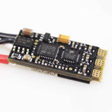 FPV ESC circuit board with LED, black electronics PCB with mounting pins