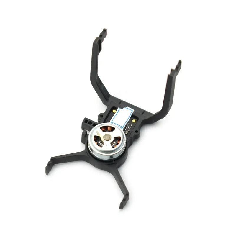 Drone gimbal dampener board with yaw motor and mounting arms, circuit board attached