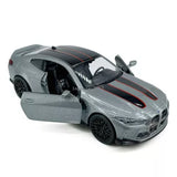 1:36 BMW M4 CSL Diecast Model Car Alloy Toy Cars Boys Toy Kids Gifts Gray Toy