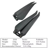 INNLOI 21inch Fold propeller 21*10 2110 Foldable for DJI Matrice M300 Drone UAV Drone
