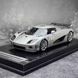 VMB 1/18 koenigsegg CCXR 2010 Limited Resin Diecast Model Car Silver Gifts Parts